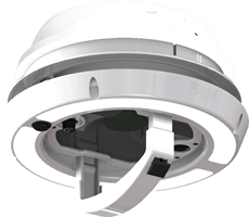 MAXXFAN Dome kattotuuletin, valkoinen LED-valolla varustettuna